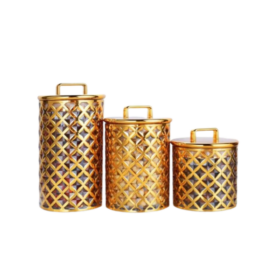 Ensemble de 3 Pots Sucriers en Acrylique – Élégance & Raffinement