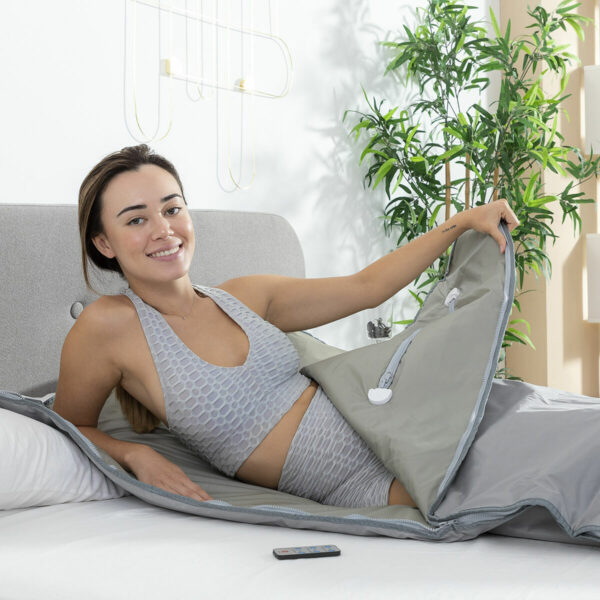 Couverture de Sauna à Chaleur Infrarouge Lointain Bedna InnovaGoods Gris (Reconditionné A) Couverture de Sauna à Chaleur Infrarouge Lointain Bedna InnovaGoods Gris (Reconditionné A)