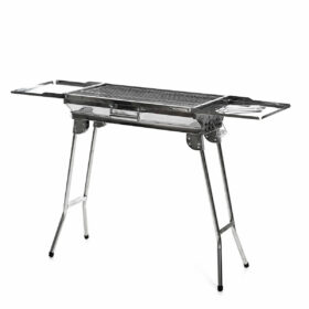 Barbecue au Charbon de Bois Pliable en Acier Inoxydable inoxydable (Reconditionné A) – Image 10