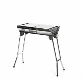 Barbecue au Charbon de Bois Pliable en Acier Inoxydable inoxydable (Reconditionné A) – Image 7