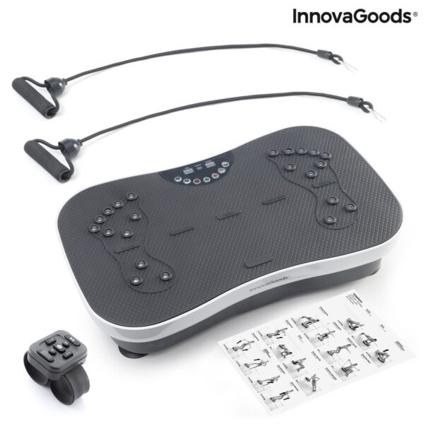 Plate-forme d'Entraînement par Vibrations avec Accessoires et Guide d'Exercices Vybeform InnovaGoods VYBEFORM Model (Recondition Plate-forme d'Entraînement par Vibrations avec Accessoires et Guide d'Exercices Vybeform InnovaGoods VYBEFORM Model (Recondition