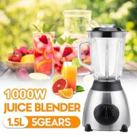 RAF Mixeur Blender Multifonction 1000W – Fruits, Légumes & Épices – Acier Inoxydable, 1.5L – Image 2