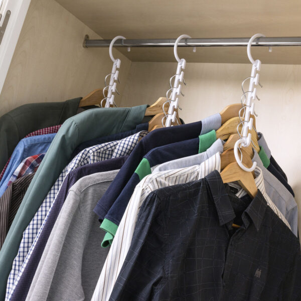 Organisateur de Cintre pour 40 Vêtements Plusrobe InnovaGoods 24 Pièces Organisateur de Cintre pour 40 Vêtements Plusrobe InnovaGoods 24 Pièces