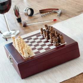 Ensemble d'Accessoires à Vin et Échecs 37 Pièces