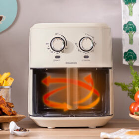 Friteuse à Air Vynner Pro 6500 Crème 1700 W 6,5 L Acier inoxydable – Image 6