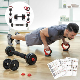 Ensemble de Poids Réglables 6 en 1 avec Guide d’Exercices Sixfit (Reconditionné A) – Image 3