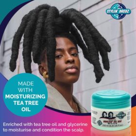Gel Cire Stylin’ Dredz 250ml – Fixation Forte pour Dreadlocks, à l’Huile de Théier – Image 3