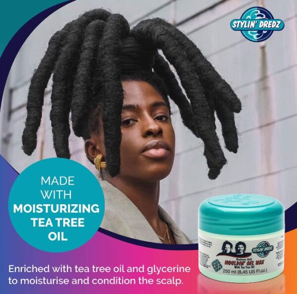 Gel Cire Stylin’ Dredz 250ml – Fixation Forte pour Dreadlocks, à l’Huile de Théier Gel Cire Stylin’ Dredz 250ml – Fixation Forte pour Dreadlocks, à l’Huile de Théier