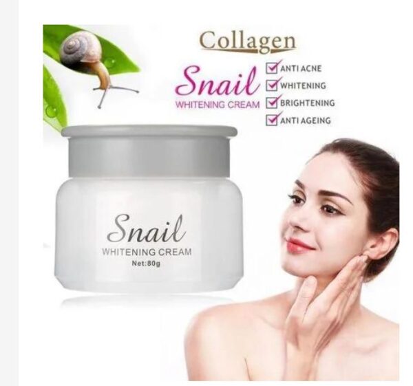 Crème Visage au Collagène 80g – Lot de 2 | Éclaircissante, Hydratante, Anti-Âge & Anti-Acné