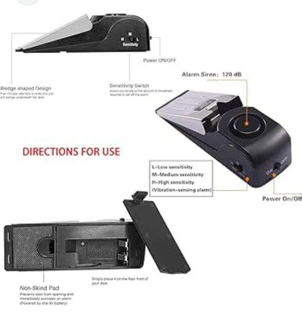 Alarme de Porte Sans Fil – Sécurité Maison & Hôtel, Portable, Antieffraction Alarme de Porte Sans Fil – Sécurité Maison & Hôtel, Portable, Antieffraction