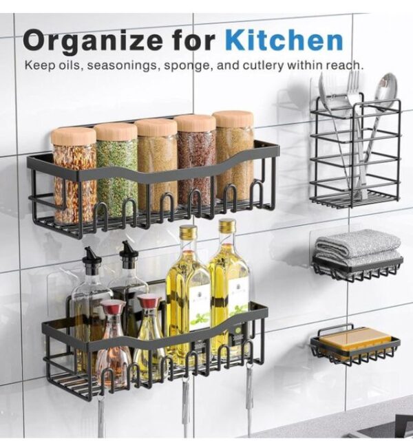 Ensemble de Rangement Salle de Bain (5 Pièces) – Organisation & Élégance Sans Perçage Ensemble de Rangement Salle de Bain (5 Pièces) – Organisation & Élégance Sans Perçage