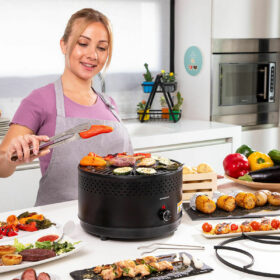 Barbecue Charbon de Bois sans Fumée Portable InnovaGoods Fer (Reconditionné A) – Image 13