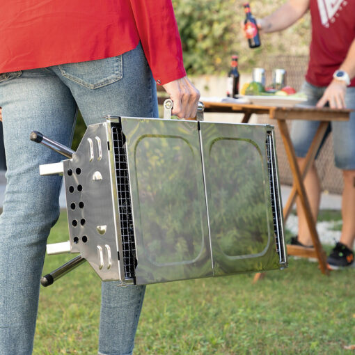 Barbecue au Charbon de Bois Pliable en Acier Inoxydable inoxydable (Reconditionné A) Barbecue au Charbon de Bois Pliable en Acier Inoxydable inoxydable (Reconditionné A)