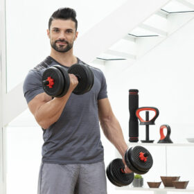 Ensemble de Poids Réglables 6 en 1 avec Guide d’Exercices Sixfit (Reconditionné A) – Image 14