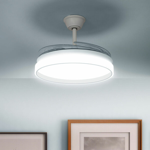 Ventilateur de Plafond avec Lumière LED et 4 Pales Rétractables InnovaGoods Bois 72 W Ø49-104 cm (Reconditionné B) Ventilateur de Plafond avec Lumière LED et 4 Pales Rétractables InnovaGoods Bois 72 W Ø49-104 cm (Reconditionné B)