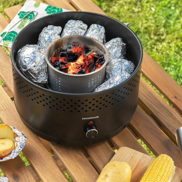 Barbecue Charbon de Bois sans Fumée Portable InnovaGoods Fer (Reconditionné A) Barbecue Charbon de Bois sans Fumée Portable InnovaGoods Fer (Reconditionné A)