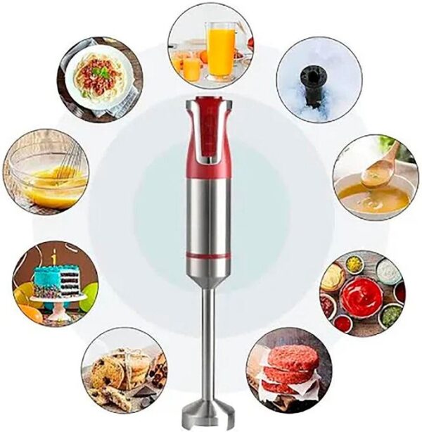 Mixeur Plongeur 5 en 1 – Technologie PRO, 4 Lames en Titane, Accessoires Inclus Mixeur Plongeur 5 en 1 – Technologie PRO, 4 Lames en Titane, Accessoires Inclus