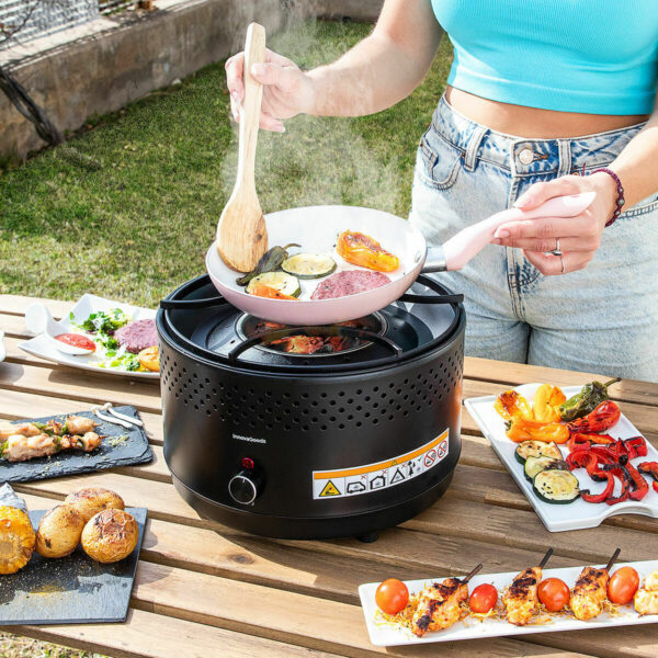 Barbecue Charbon de Bois sans Fumée Portable InnovaGoods Fer (Reconditionné A) Barbecue Charbon de Bois sans Fumée Portable InnovaGoods Fer (Reconditionné A)