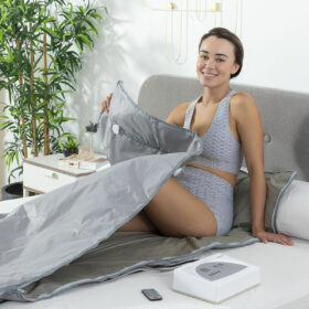 Couverture de Sauna à Chaleur Infrarouge Lointain Bedna InnovaGoods Gris (Reconditionné A) – Image 12