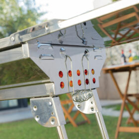 Barbecue au Charbon de Bois Pliable en Acier Inoxydable inoxydable (Reconditionné A) – Image 11
