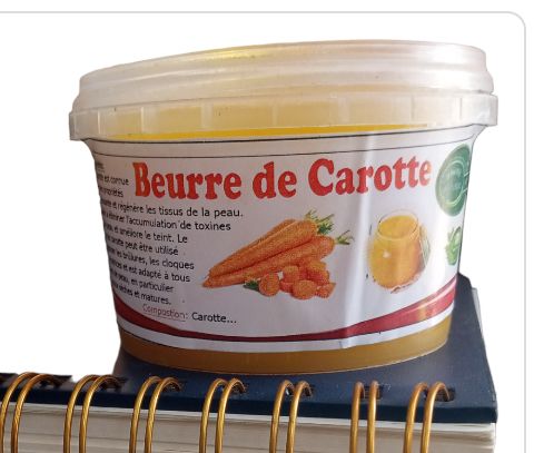 Beurre de Carotte Bio 250g – Soin Nourrissant pour Peau & Cheveux Beurre de Carotte Bio 250g – Soin Nourrissant pour Peau & Cheveux