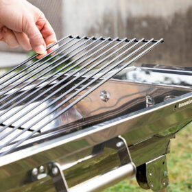 Barbecue au Charbon de Bois Pliable en Acier Inoxydable inoxydable (Reconditionné A) – Image 29