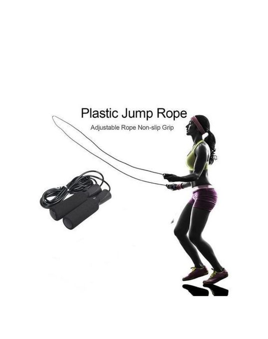 Corde a sauter - PVC - noir Corde a sauter - PVC - noir