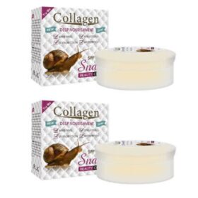Crème Visage au Collagène 80g – Lot de 2 | Éclaircissante, Hydratante, Anti-Âge & Anti-Acné