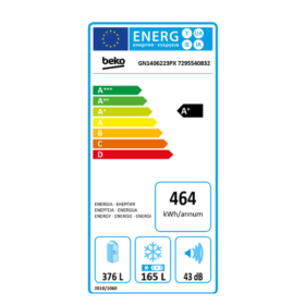 Réfrigérateur américain Beko GN1406223PX - 541L - A+ - NoFrost – Image 4