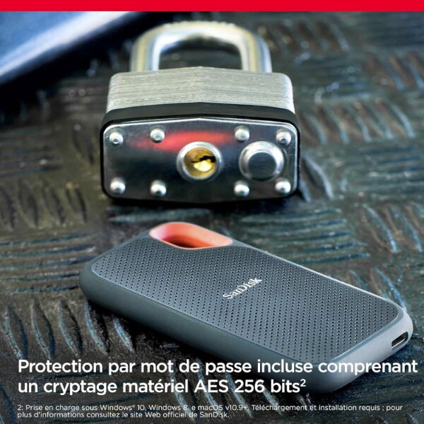 SanDisk Extreme Portable SSD 8To – USB 3.2 Gen 2 SanDisk Extreme Portable SSD 8To – USB 3.2 Gen 2