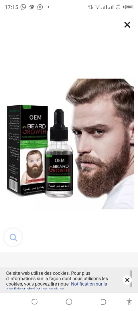 Huile de Croissance Rapide Barbe & Cheveux – Stimulation & Nutrition Huile de Croissance Rapide Barbe & Cheveux – Stimulation & Nutrition