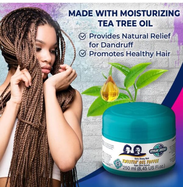 Gel Cire Stylin’ Dredz 250ml – Fixation Forte pour Dreadlocks, à l’Huile de Théier Gel Cire Stylin’ Dredz 250ml – Fixation Forte pour Dreadlocks, à l’Huile de Théier