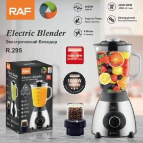 RAF Mixeur Blender Multifonction 1000W – Fruits, Légumes & Épices – Acier Inoxydable, 1.5L