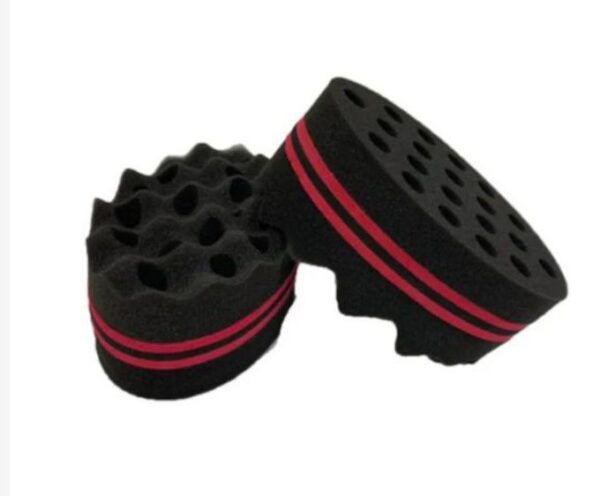 Éponge Boucle Cheveux Afro – Brosse Twist Double Face pour Boucles et Twists Définis