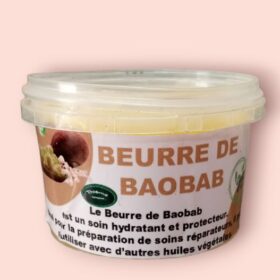Beurre de Baobab & Karité 250g – Soin Hydratant Anti-Âge à la Vitamine E