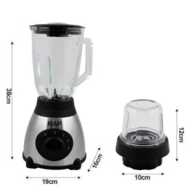 RAF Mixeur Blender Multifonction 1000W – Fruits, Légumes & Épices – Acier Inoxydable, 1.5L – Image 3