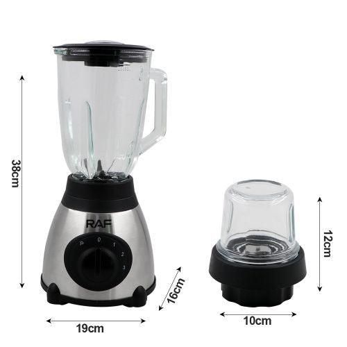 RAF Mixeur Blender Multifonction 1000W – Fruits, Légumes & Épices – Acier Inoxydable, 1.5L RAF Mixeur Blender Multifonction 1000W – Fruits, Légumes & Épices – Acier Inoxydable, 1.5L