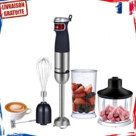Mixeur Plongeur 5 en 1 – Technologie PRO, 4 Lames en Titane, Accessoires Inclus – Image 2