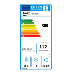 Réfrigérateur bar Beko TS190320 - 90L - A+ – Image 3