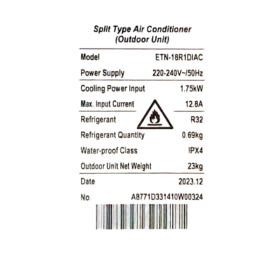 Split ELACTRON ETN-18R1DIAC-18000BTU (Inverter) – Image 6