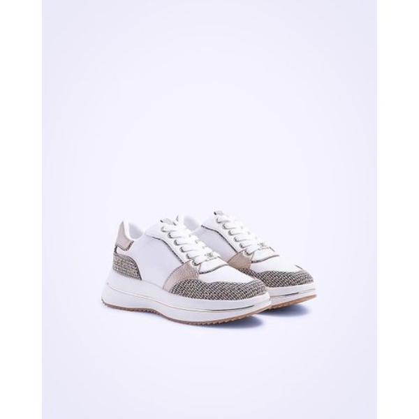 Baskets Blanches à Lacets Femme | Élégance Décontractée - Taille EU 38 Baskets Blanches à Lacets Femme | Élégance Décontractée - Taille EU 38