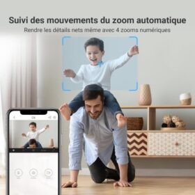 Caméra de Surveillance Intérieure Motorisée EZVIZ- CS-C6 -2K+ 4MP – Vision 360° – Image 6