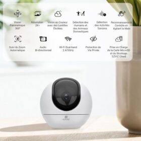 Caméra de Surveillance Intérieure Motorisée EZVIZ- CS-C6 -2K+ 4MP – Vision 360° – Image 3