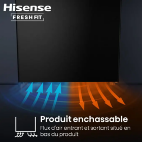 Congélateur Vertical Hisense FT5K310GSFC – 312L, 4 tiroirs, No Frost, Inverter, Connecté WiFi & FreshFit – Image 8