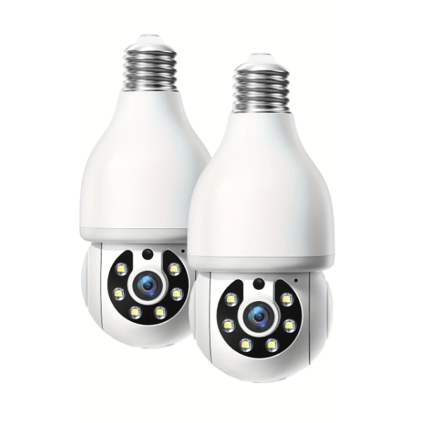 Caméra Ampoule RSCAR RS-CCTV381 – 2MP, Wi-Fi, Vision Nocturne, Vue 360°, Audio & Détection de Mouvement Caméra Ampoule RSCAR RS-CCTV381 – 2MP, Wi-Fi, Vision Nocturne, Vue 360°, Audio & Détection de Mouvement