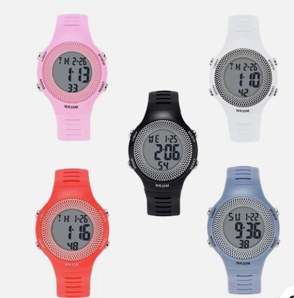 Montre Numérique Sport LED – Étanche IP68, Écran Haute Luminosité, Unisexe & Résistante aux Chocs