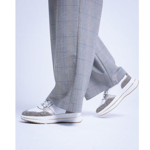 Baskets Blanches à Lacets Femme | Élégance Décontractée - Taille EU 38 Baskets Blanches à Lacets Femme | Élégance Décontractée - Taille EU 38