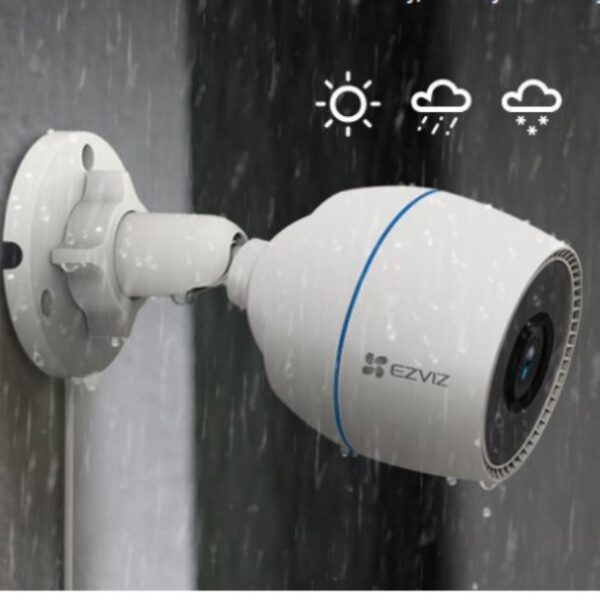 EZVIZ H3c – Caméra IP Wi-Fi Extérieure 2MP, Vision Nocturne Couleur, IA & Alarme Active