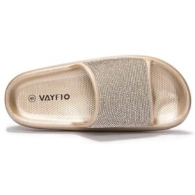 Sandales Plateformes Femme Beige | Strass Scintillants & Confort Nuageux - EU 38 – Image 2