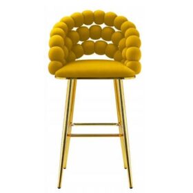 Chaise de Bar Moderne et Élégante - 8004 Jaune